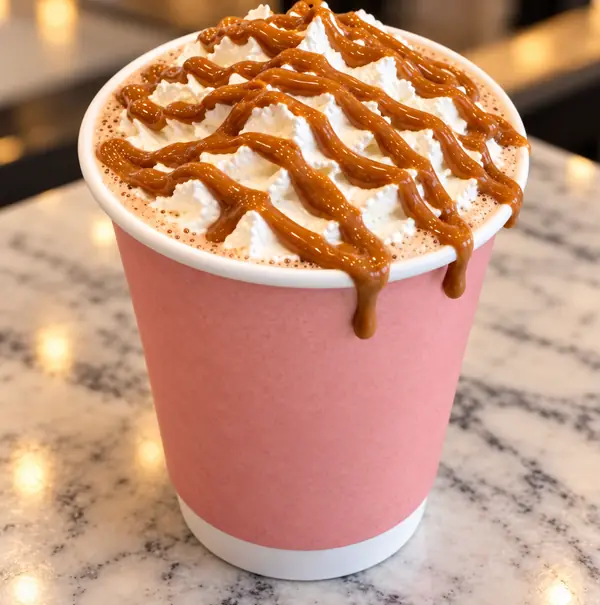 Biscoff Bliss Milk Tea from Drizzled dessert trailer in Stockton, CA