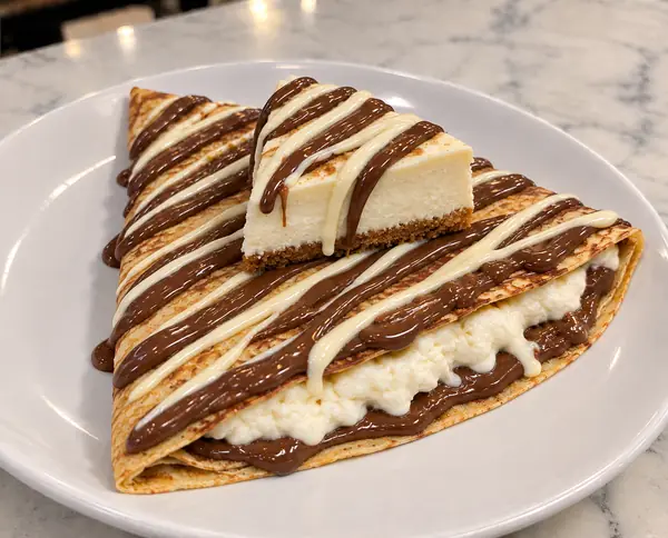 Cheesecake Crêpe from Drizzled dessert trailer in Stockton, CA
