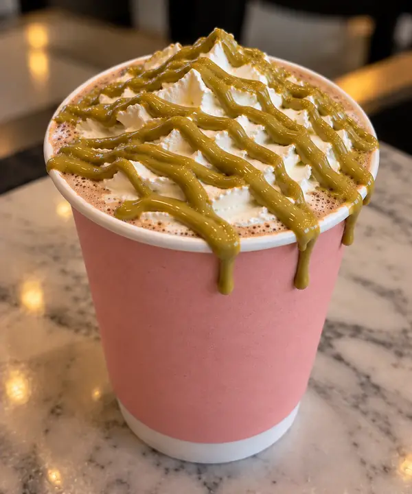 Dubai Dream Milk Tea from Drizzled dessert trailer in Stockton, CA
