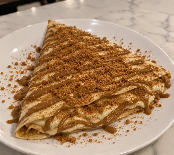 Lotus Biscoff Crepe from Drizzled dessert trailer in Stockton, CA