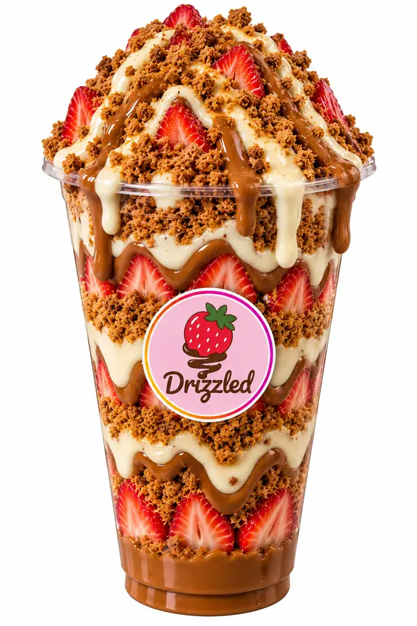 Lotus Biscoff Strawberry Cup from Drizzled dessert trailer in Stockton, CA