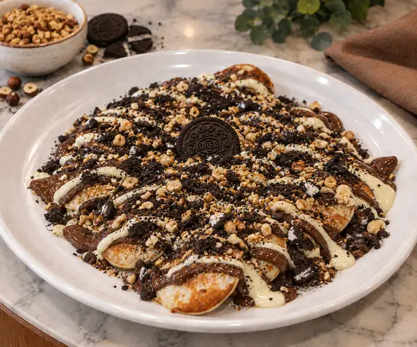 Oreo Pancake Bites from Drizzled dessert trailer in Stockton, CA